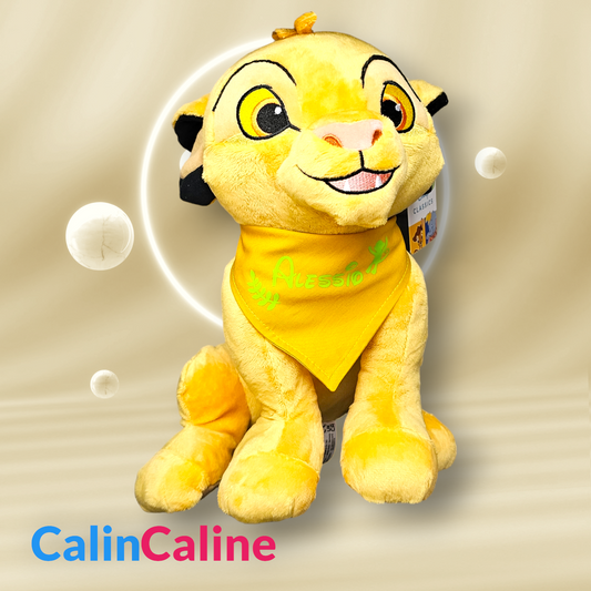 Peluche Disney Simba 35cm avec Bandana personnalisé | Nicotoy