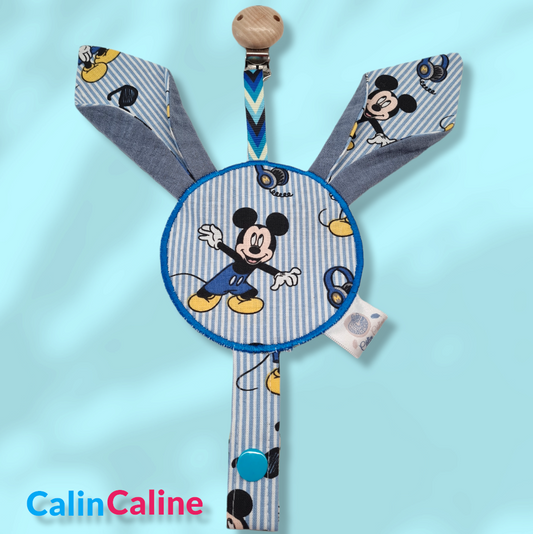 Mickey pacifier clip