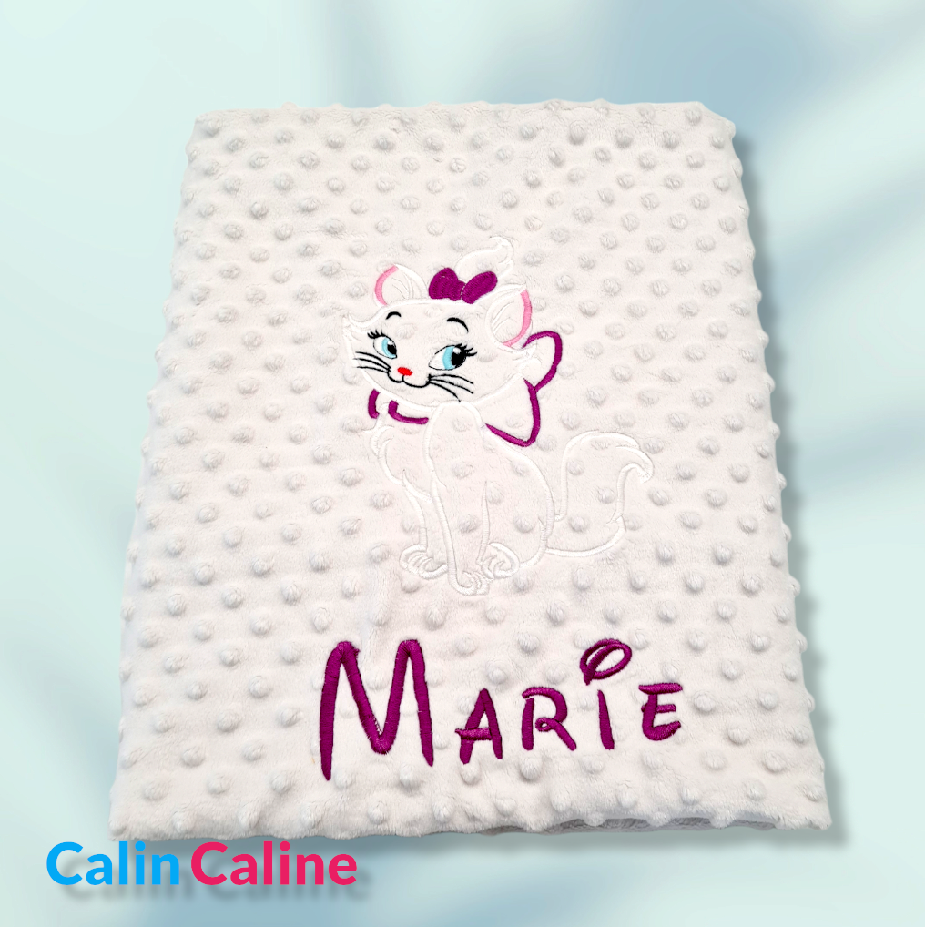 Couverture avec broderie personnalisée