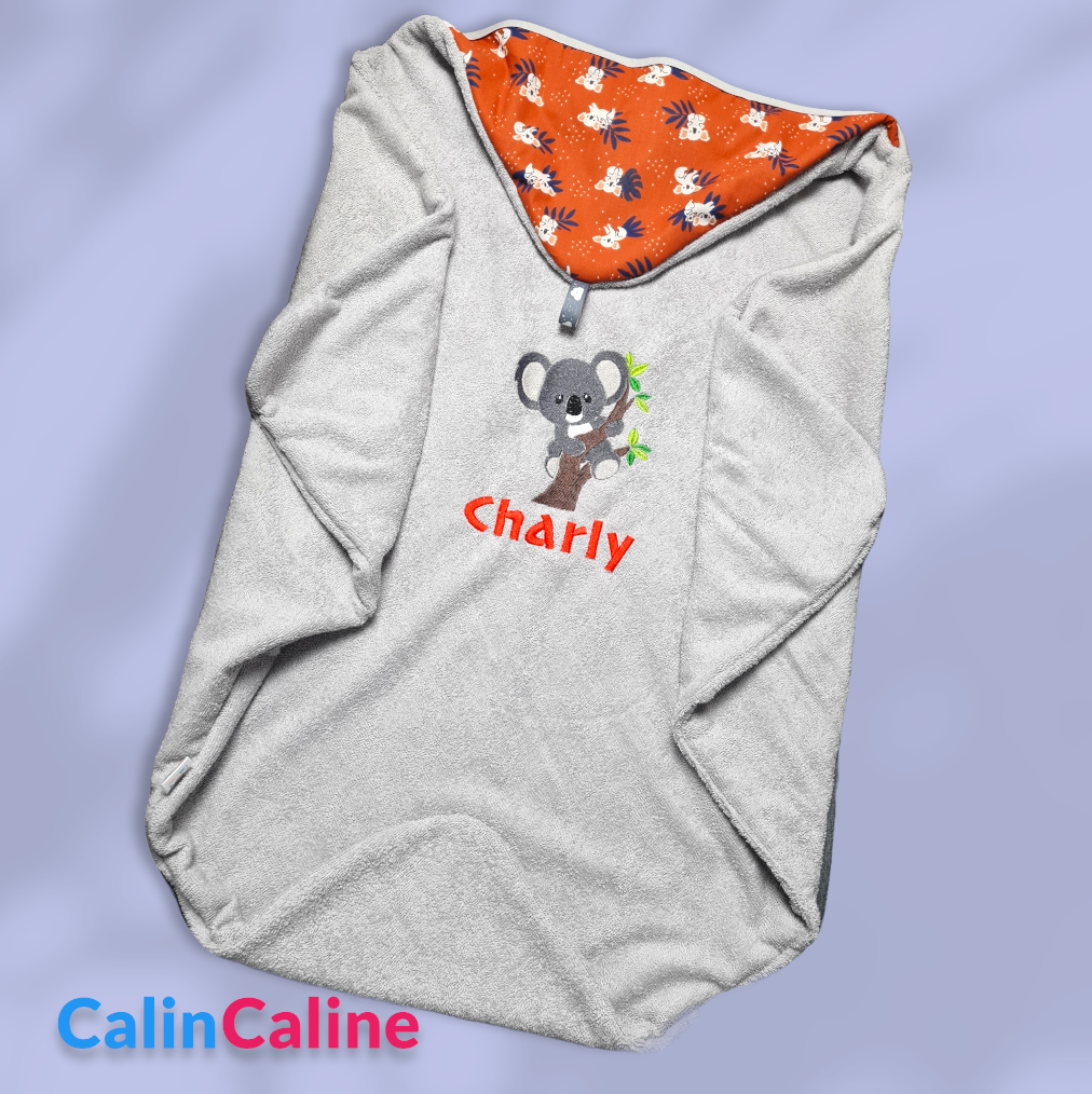 Cape de bain bébé personnalisée 0-3 ans - Garçon