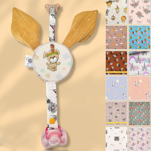 Personalized Pacifier Clip | Choice of fabrics