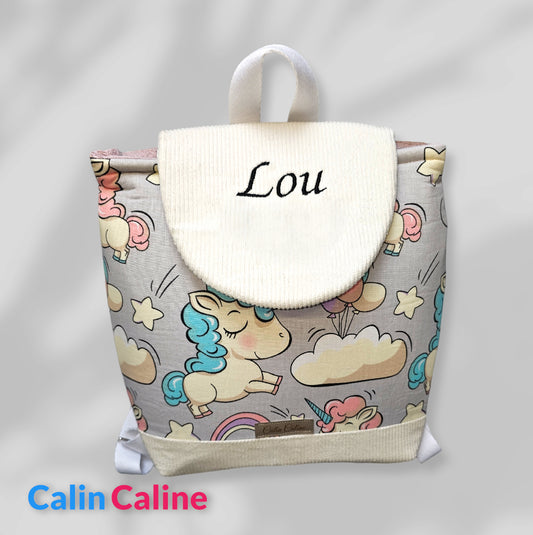 Sac à dos bébé Vuli Premium | 0-3 ans fille | 28x23 cm | A personnaliser