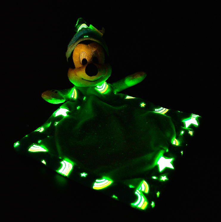 Personalized Disney Baby Mickey Glow in the Dark Doudou