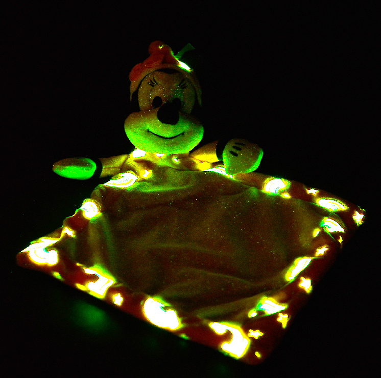Personalized Disney Baby Minnie Phosphorescent Doudou - Calincaline.be
