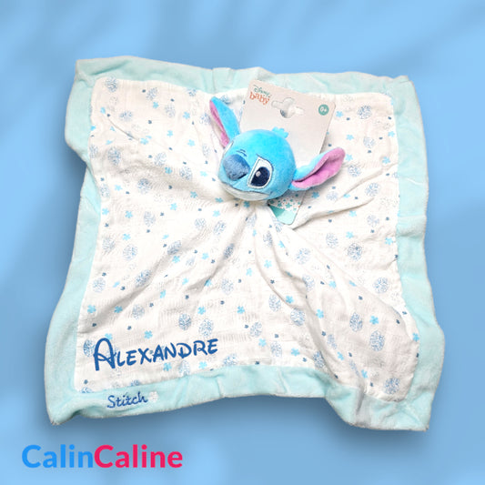 Doudou Mouchoir Disney Stitch Personnalisé | 40cm