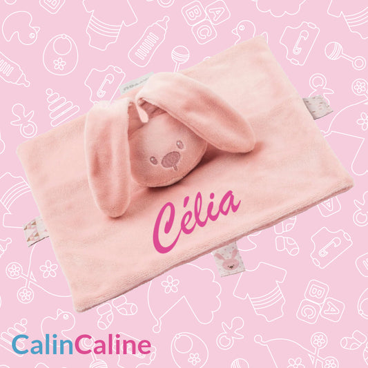 Personalized Nattou Pink Rabbit Comforter