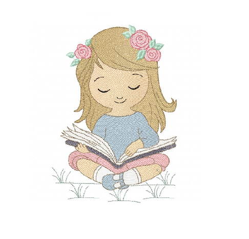 Coussin de lecture fille personnalisé - Calincaline.be