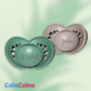 2 Sucettes MAM PURE personnalisées | 6-16 mois | 100% Durable | Vert & Beige