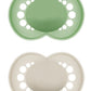 2 personalized MAM PURE pacifiers | 6-16 months | 100% Sustainable | Green & Beige